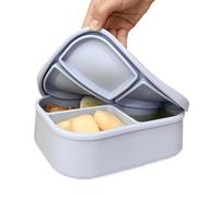 Generico Silicone Lunch Containers - 750ml 4-Compartment Leakproof Divider