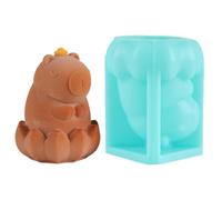 Generico Silicone Molds For Baking - 3D Capybara Mold 6.9x5.3x5.5cm | Nonstick Easy Release Kitchen Tool | Dessert Mold For Brownie Cheesecake Fondant Pudding Jelly Soap Meal Prep