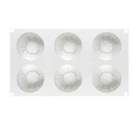 Generico Silicone Mousse Cake Mold - 6 Cavity Easy Release Baking Mould