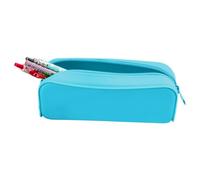 Generico Silicone Pencil Case, Soft Portable Pen Storage Holder, 19x5x8cm/7.48x1.97x3.15 inches Multifunctional Zipper Stationery Bag for Women, Students, and Kids, Silicone
