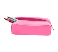 Generico Silicone Pencil Pouch for School and Office, Aesthetic Soft Pen Storage Case with Secure Zipper, Stationery Organizer Bag for Students,kids and Writing Supplies Holder