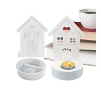 Generico Silicone per Resina | A Forma di Casa Flessibili e Antiaderenti - per Creazioni con Resina - per Decorazione Casa Epoxy Sapone e Famiglia