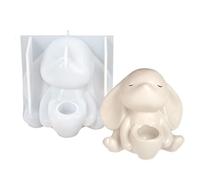 Generico Silicone Rabbit Mold - 3.3 inch Bunny | DIY Craft Mould - Plaster Epoxy Cement Concrete Decorative Handmade Home Decoration Spring Holiday Art Supplies