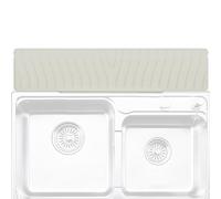 Generico Silicone Sill Splash Guard - 22,8x4,9 Pouces Protecteur d'Évier - Tampon de Drainage Pliant | Cuisine et Salle de Bain | Empêche l'Accumulation d'Humidité, Tapis Récupérateur d'Eau Robinet