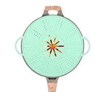 Generico Silicone Splatter Guard - Heat Resistant Material, Fine Mesh Screen, Portable Easy Storage, Versatile Kitchen Use | Oil And Grease Protection for Pan Pot Steamer Baking Cooking Task