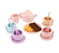 Genérico Silicone Tea Party Set, Toy Cup and Teapot Playset, Educational Role Play Game For Boys Girls Kindergarten Playroom Preschool Classroom Vacation
