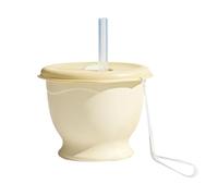 Generico Silicone Water Cup | 150ml Reusable Space-Saving with Straw Wrist Strap | Silicone Folding Coffee Cup for Travel,for Soda Beverage Kids Adults Teens Gym Picnic School