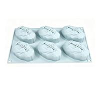 Generico Silikon Backform 6er - Antihaft Schokoladenform Kuchenform | Lebensmittelechtes Wiederverwendbar Backblech | Dessertform Für Cupcake Schokolade Süßigkeiten DIY Küche Party Hochzeit