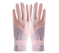 Generico Silk Gloves - 21cm Splicing Non Slip Thin Driving Gloves Ice Silk UV Protection Breathable Full Finger Sunscreen Glove For Women Princess Style Cycling Driving Summer Outdoor Wear