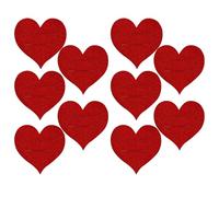 Generico Silverware Holder Heart - 10 Piece Set | Felt Flatware Sleeve for Wedding Birthday Engagement Valentine's Day or Mother's Day Party Decor, Cutlery Organization, Dining Table Setup