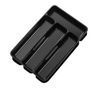 Generico Silverware Organizer - Flatware Organizer Compact Holder with 4 Compartment | Forks Cooking Kitchen Cabinet Countertop | Home Apartment Dorm College Camping House, Drawer Storage Tray
