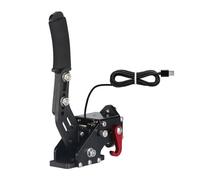 Generico sim racing shifter, Usb Simracing Freno a mano Pc Freno a mano meccanico Drift for volante da gioco Sim Racing Cockpit Leva freni El(Black)