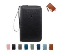 Generico Similarbe Multi-functional Passport Wallet, Unisex Anti-Theft Protection Wallet Accommodates ID Cards, and Cash (black)