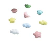 Generico Simpatica cameretta for bambini Manopole for mobili Stelle Nuvole Lune Maniglie for mobili in ceramica Armadi for cartoni animati Maniglie for porte dei cassetti(Cloud-Small-Pink)