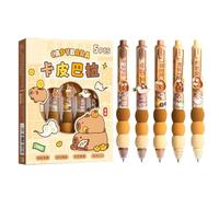 Generico Simpatica Penna Per Capibara - Asciugatura Istantanea Senza Sbavature | Penna A Cancellabile Punta Fine 0,5 Mm | Penne A Ultra Retrattili Flexgrip | Collezionisti Di Cancelleria Poggiadito