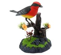 Generico Simulation Electric Bird |18x16x11cm Kids Toy Chirp Pen Holder | Realistic Decorative Realistic Pet Bird | Pet Supplies For School Kids Bedroom Living Room Kitchen Adults Birthday Easter
