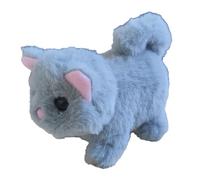 Genérico Simulation Electric Robot Cat Plush Toy, Interactive Electronic Pet For Kids, Realistic Meowing Kitten, Walking Tail, Cute Animal Toy For Girls, Boys, Birthday and Holiday