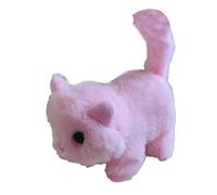 Genérico Simulation Electric Robot Cat Plush Toy, Interactive Electronic Pet For Kids, Realistic Meowing Kitten, Walking Tail, Cute Animal Toy For Girls, Boys, Birthday and Holiday