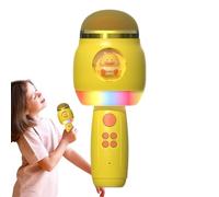 Generico Singing Microphone Kids, Wireless Cartoon Karaoke, 7.6x3.15x3.15in Microphone LED Lights, Portable Singing Supplies, Mic Speaker for Girls, Boys, Children, and Adults