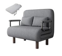 Generico Single Sofa Bed with Foam Mattress, Folding Design and Adjustable Backrest, Living Room and Bedroom