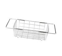 Generico Sink Drying Rack - Expandable Over Sink Dish Drying Rack | Rustproof Stainless Steel Telescopic Drain Basket For Kitchen Sinks Counter, Adjustable, Large Capacity