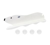 Generico Sink Splash Guard, Cute Faucet Wall Tile, 18.5x2.56x4.33 Inches Polar Bear Shaped Water Protector, Suction Cup Design for Bathroom Accessory, Prevents Splatter, Easy Installation
