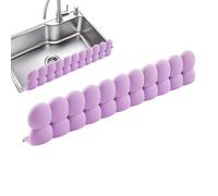 Generico Sink Splash Guard - Silicone 20x3.66x1.6 Inches, Kitchen Bathroom Faucet Splash Guard | No Tools Required Strong Suction Cup for Dry Countertops Keeping Clothes Dry