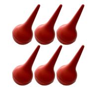 Generico Siringa per Lavaggi Nasali e Aspiratore di Cerume per Orecchie 6 Pezzi in Gomma Rossa Funzione di Aspirazione e Pulizia Nasale