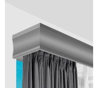 Generico Sistema di binari per Tende 3 in 1 con Doppio Binario - Facile da installare. Vano a cassonetto Versatile per Tende Facili da sistemare, Ideale per arredare la casa e Creare spazi abitativi