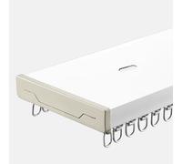 Generico Sistema di binari per Tende a soffitto in Alluminio Doppio - Lunghezza Regolabile da 1 Metro a 5 Metri, Facile Montaggio dall'alto, Perfetto per Tende e Drappeggi, Soluzione di Arredamento p