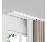 Generico Sistema di binari per Tende, Binario per Tende a soffitto a Doppia Fila Resistente - Funzionamento Silenzioso con Kit di Fissaggio per camere da Letto e soggior