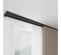 Generico Sistema di binari per Tende Doppi Resistenti - Binario divisorio Regolabile e Durevole per Soggiorno e Camera da Letto - Asta per Tende Facile da installare per l'arredamento della casa