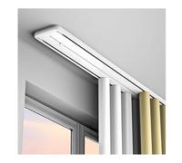 Generico Sistema di binari per Tende, Set di binari per Tende in Lega di Alluminio, 5,8 m, 2 binari con fissaggi, Ideale per camere da Letto e soggiorni, Design Bianco Resistente per Uno Scorrimento