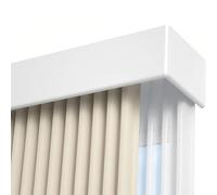 Generico Sistema di binari per Tende, Sistema di binari Doppi silenziosi per Tende - Installazione a soffitto o a Parete, binari scorrevoli in Alluminio Resistenti, Divi