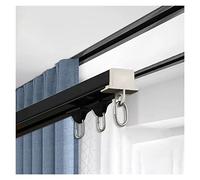 Generico Sistema di binari scorrevoli per Tende da soffitto - Kit Completo in Lega di Alluminio per divisorio - Ideale per camerette, uffici e Appartamenti - Soluzioni per la Privacy