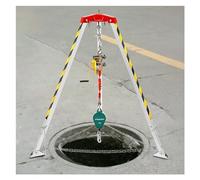 Generico Sistema di Salvataggio con treppiede - Kit treppiede Tradizionale in Alluminio per spazi confinati, 1200 libbre, 1800 libbre e 2600 libbre, per tombini/Tunnel/scavi di Cavi/Pozzi fognari, Fa