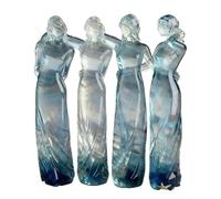 Generico Sisters by My Side-Celebrates Friendships Sculpture, Handmade Ocean-Inspired Resin Sister Statue, Gradient Desktop Art Ornament Figurine Home Decor Friend Gifts for Bestie Female