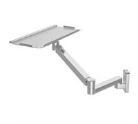 Generico Sit-Stand Wall Mounted Mouse And Keyboard Bracket, Pneumatic Spring Keyboard And Mouse Shelf, Height Adjustable, Full Motion Swivel, Holds Up to 10KG, for Office, Industrial(B,45CM)