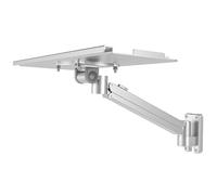 Generico Sit-Stand Wall Mounted Mouse And Keyboard Bracket, Pneumatic Spring Keyboard And Mouse Shelf, Height Adjustable, Full Motion Swivel, Holds Up to 10KG, for Office, Industrial(A,45CM)