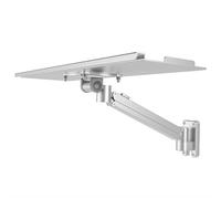 Generico Sit-Stand Wall Mounted Mouse And Keyboard Bracket, Pneumatic Spring Keyboard And Mouse Shelf, Height Adjustable, Full Motion Swivel, Holds Up to 10KG, for Office, Industrial(A,61CM)