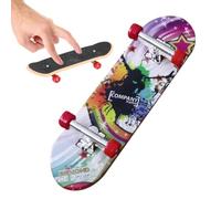 Genérico Skateboard con punta delle dita - ABS da 12 pollici | Mini tavola: set di giocattoli per dita portatile con disegni colorati che promuovono la creatività e il gioco con trucchi
