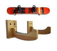 Generico Skateboard Rack Wall Mount | Wooden Snowboard Display Organizer - Skateboard Wall Mounted Stand | for Outdoor Basement Garage Farmhouse Garden Patio Beach House