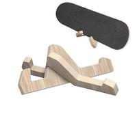 Generico Skateboard Wall Mount - 1 Pair Wooden Skate Deck Display Shelves | Sturdy Wall Storage Rack for Skateboards And Snowboards, Stylish Indoor Organizer for Home Events Use, 26.5cm