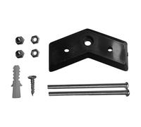 Generico Skateboard Wall Mount, Vertical Skateboard Rack, Snowboard Display Stand Storage for Patio Garage Bedroom Living Room, Space-Saving Organizer, Black, 69x74.6mm