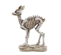 Generico Skeleton Deer Decoration - 9.7x4.8x12.8cm Halloween Home Deer Skeleton Sculptur Figurines | Spooky Deer Craft Skeleton Decor | Resin Deer Bone Figurine For Halloween Home Living Room