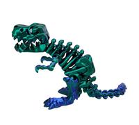 Generico Skeleton Dinosaur Toy-Articulated 3D Printed Desktop Figurine, Flexible Decor, Bookcase Ornament, High Tech Fidget Art, Realistic Bone Texture | For Adults & Teens