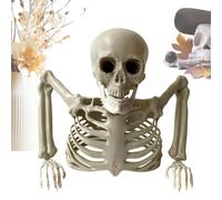 Generico Skeleton Halloween Decor - Reusable Scary Realistic Half Body Prop | | All-Weather Molded Realistic Bone Detail Skeleton Halloween Decor For Outdoor Porch Garden Haunted House Wall