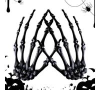 Generico Skeleton Hands Halloween Decor, Realistic Fake Arms Ornament | Horror Decor Seasonal Decoration, Hangable for Porch, Windowsill, Desk, Mantel, Haunted House