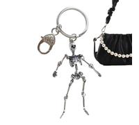 Generico Skeleton Key Chain - Gothic Skull Pendant, Vintage Bag Charm