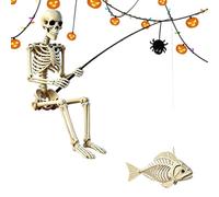 Generico Skeleton Outdoor | Decor Resin Gothic Large Skeleton Statue |